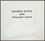 Maurice Estve: Lithographie originale  Alalito  Mourlot Souvenirs et portraits d'artistes, 1972 | Estampes