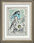 Marc Chagall:  Cheval bleu au Couple  1982, Lithographie originale, Hommage  Aim and Marguerite Maeght