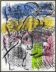 Marc Chagall: Composition pour XXe sicle 1970, Lithographie originale