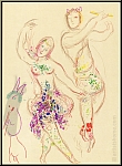 Marc Chagall: Le Ballet, Daphnis et Chlo 1969, Lithographie originale