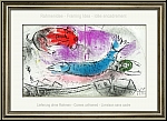 Marc Chagall: Le poisson bleu, 1957 Lithographie originale, Mourlot 198 - oeuvre graphique | lithographies