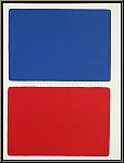 Ellsworth Kelly: Rectangles Bleu sur Rouge, 1966, Lithographie orig.