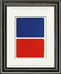 Ellsworth Kelly: Rectangles Bleu sur Rouge, 1966, Lithographie originale, Composition pour Maeght et Redfern