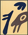 Jean Arp (Hans Arp): Lithographie originale  Trois lments  1962