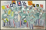 Raoul Dufy:  The Band  (l'orchestre) 1949, Lithographie originale