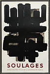 Pierre Soulages: Lithographie n3 Affiche Berggruen, 1957 sur Arches