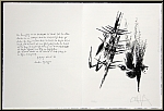 Wifredo Lam: Lithographie originale sur Rives, signe et numrote, 1974, Erker, texte de Martin Heidegger