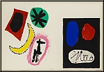 Joan Miro: Deux lithographies originales 1953, preuve avant la lettre