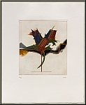 Tuvia Beeri: 'Hibiscus' 1993, Gravure  l'eau-forte et aquatinte signe - uvre grav, estampes originales